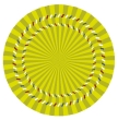 Optical illusions: Spinning circles