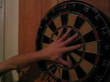 Dart board hand