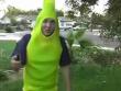 Stupid videos: Fat guy in banana suit catches on fire