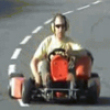 Funny videos : Jet powered go cart