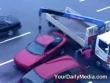 Funny videos : Crazy car lift