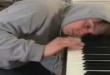 Human plays piano