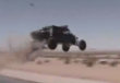 Funny videos : Dune buggy jumps river