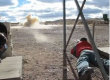 Rifle range back fire