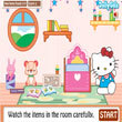 Logic games: Find the New Objects Hello Kitty